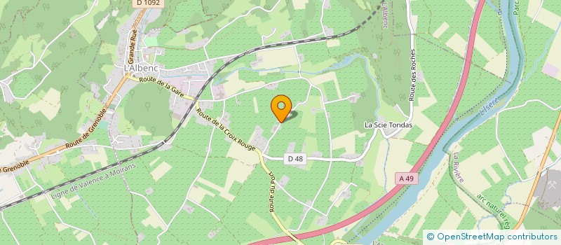 localisation de l'entreprise SCI LES FERRIERES  L'ALBENC