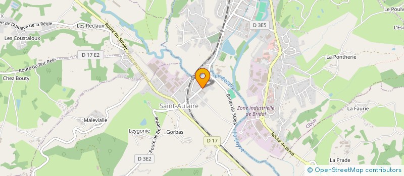 localisation de l'entreprise SCI LES FEUGERES  SAINT-AULAIRE