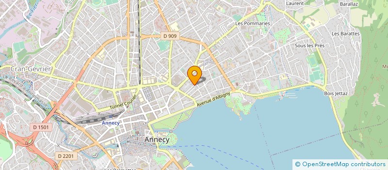localisation de l'entreprise SCI LES FEUILLANTINES à ANNECY