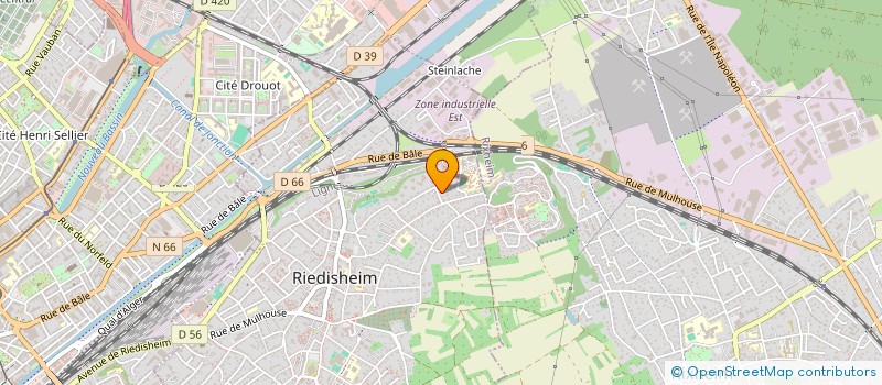 localisation de l'entreprise SCI LES FEUILLANTINES  RIEDISHEIM