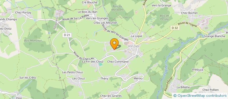 localisation de l'entreprise SCI LES FEUX DE VINZIER  VINZIER