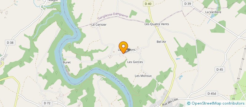 localisation de l'entreprise SCI LES FIELOS à CUZION