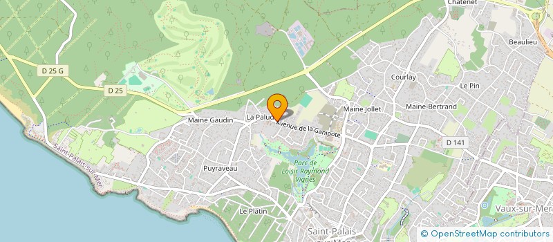 localisation de l'entreprise SCI LES FILAOS  SAINT-PALAIS-SUR-MER