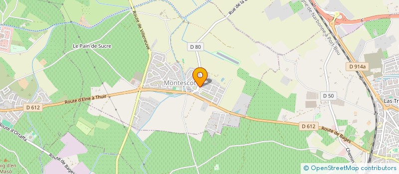 localisation de l'entreprise SCI LES FILAOS  MONTESCOT