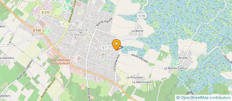 localisation de l'entreprise SCI LES FILLES  SAINT PIERRE D'OLERON