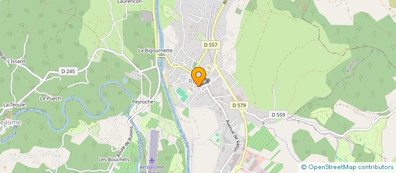 localisation de l'entreprise SCI LES FILLES à RUOMS