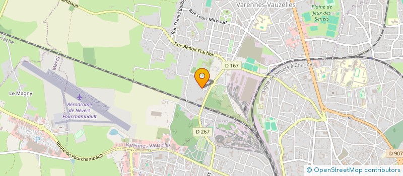 localisation de l'entreprise SCI LES FILLES  VARENNES-VAUZELLES