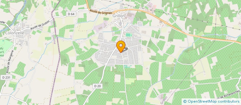 localisation de l'entreprise SCI LES FILLES D.R.L  GRILLON