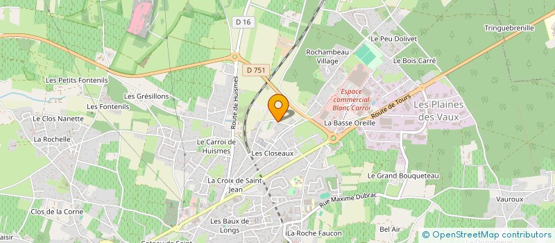 localisation de l'entreprise SCI LES FILLES DU LAC  CHINON