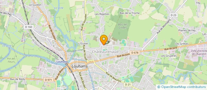 localisation de l'entreprise SCI LES FILS COMPAGNON à LOUHANS