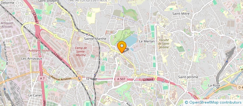 localisation de l'entreprise SCI LES FLAMANTS à MARSEILLE