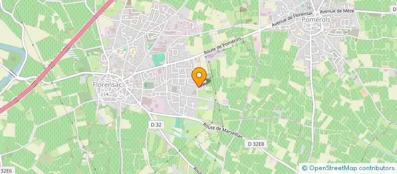 localisation de l'entreprise SCI LES FLAMBOYANTS  FLORENSAC