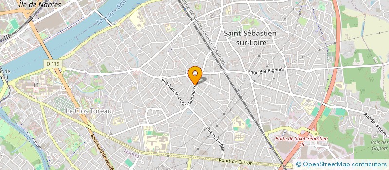 localisation de l'entreprise SCI LES FLAMBOYANTS à SAINT-SEBASTIEN-SUR-LOIRE