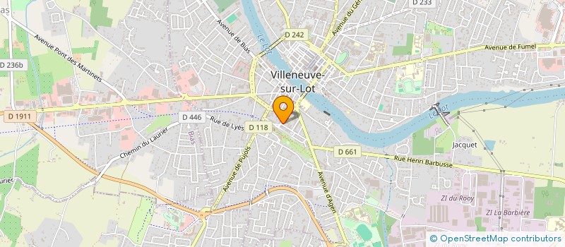 localisation de l'entreprise SCI LES FLAMBOYANTS  VILLENEUVE-SUR-LOT