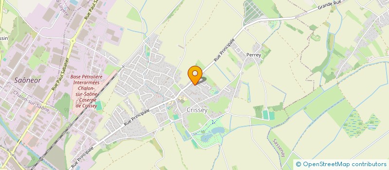 localisation de l'entreprise SCI LES FLAMBOYANTS  CRISSEY