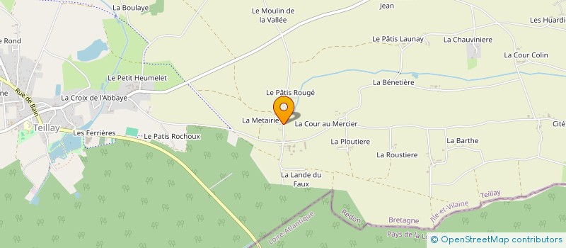 localisation de l'entreprise SCI LES FLAMBOYANTS  TEILLAY