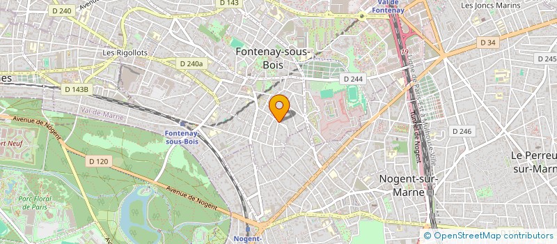 localisation de l'entreprise SCI LES FLAMBOYANTS à FONTENAY-SOUS-BOIS