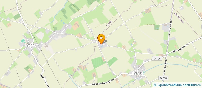 localisation de l'entreprise SCI LES FLANDRES  SERCUS
