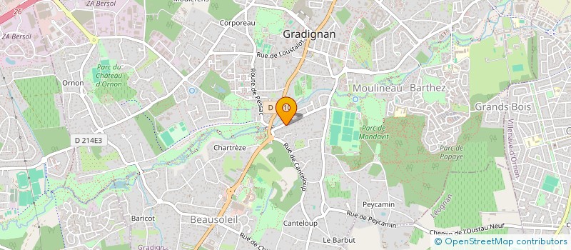 localisation de l'entreprise SCI LES FLANEURS  GRADIGNAN