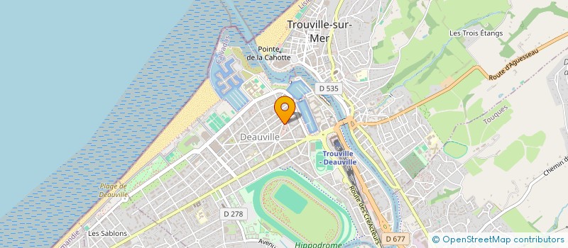 localisation de l'entreprise SCI LES FLEURETTES à DEAUVILLE