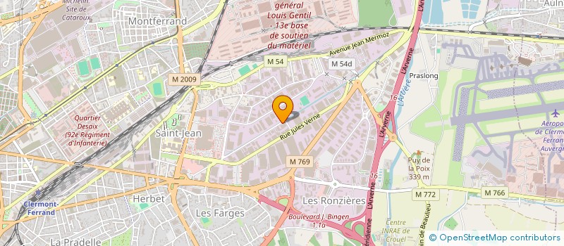 localisation de l'entreprise SCI LES FLEURIS  CLERMONT-FERRAND