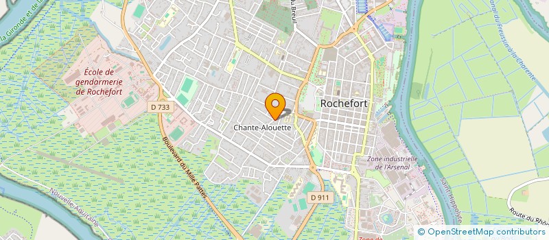 localisation de l'entreprise SCI LES FLEURS  ROCHEFORT