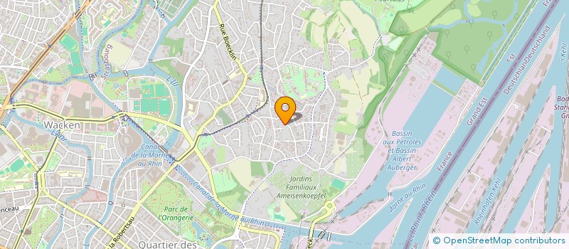 localisation de l'entreprise SCI LES FLEURS  STRASBOURG