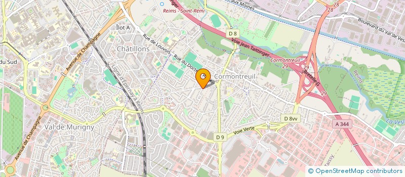 localisation de l'entreprise SCI LES FLEURS  CORMONTREUIL