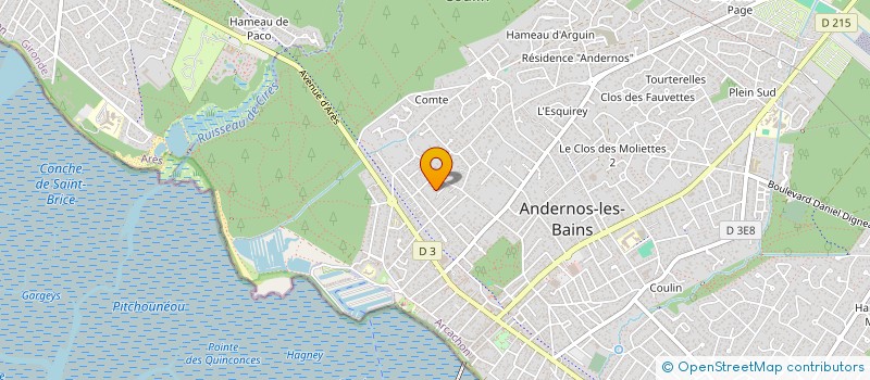 localisation de l'entreprise SCI LES FLEURS D'EMBRUN  ANDERNOS-LES-BAINS