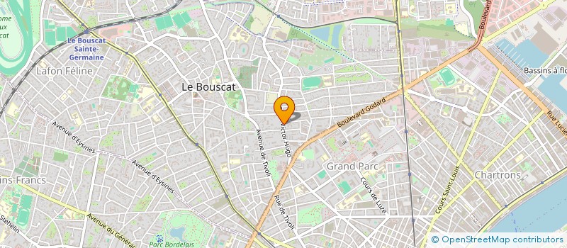 localisation de l'entreprise SCI LES FLEURS DU LAC  LE BOUSCAT