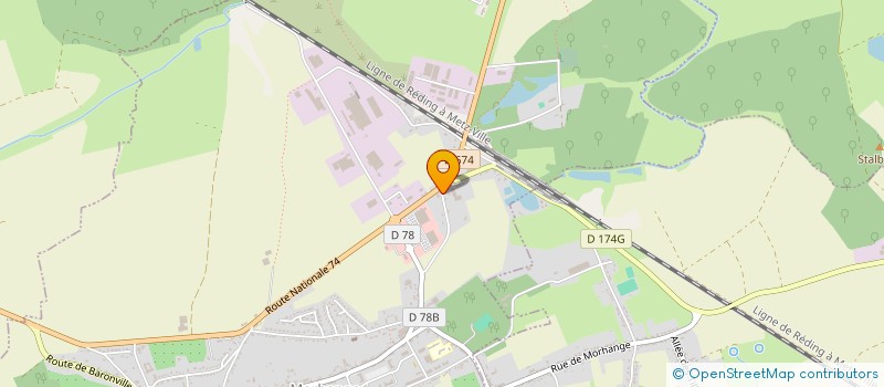 localisation de l'entreprise SCI LES FLOCONS  MORHANGE