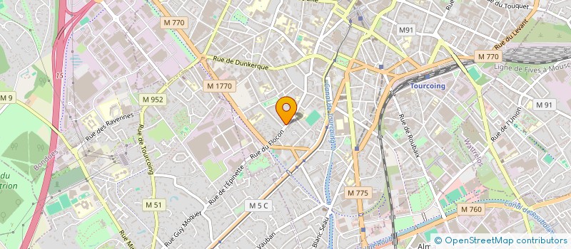 localisation de l'entreprise SCI LES FLOCONS  TOURCOING