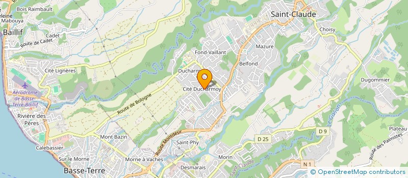 localisation de l'entreprise SCI LES FLORALIES à SAINT-CLAUDE