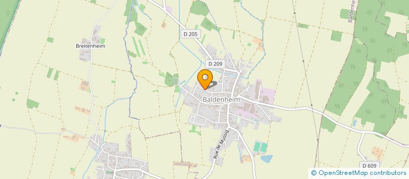 localisation de l'entreprise SCI LES FLORALIES  BALDENHEIM