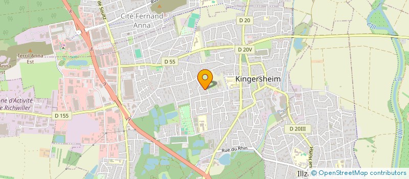 localisation de l'entreprise SCI LES FLORALYS  KINGERSHEIM
