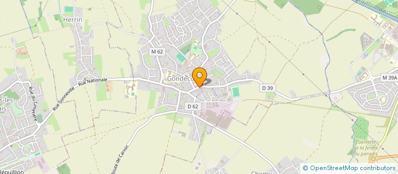 localisation de l'entreprise SCI LES FLORENTINES  GONDECOURT