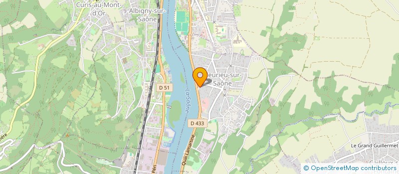 localisation de l'entreprise SCI LES FLORENTINES  FLEURIEU-SUR-SAONE