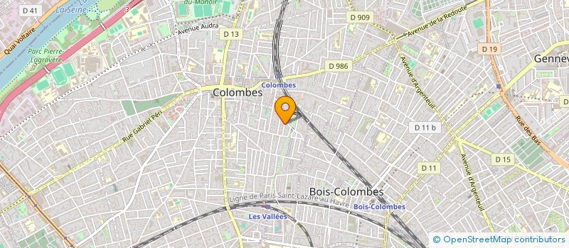localisation de l'entreprise SCI LES FLORENTINES  COLOMBES