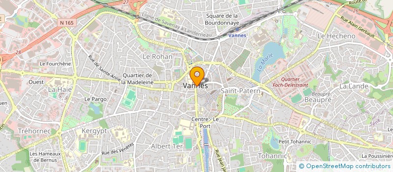 localisation de l'entreprise SCI LES FLORIANES à VANNES