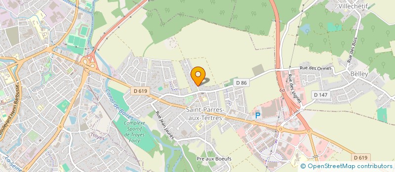 localisation de l'entreprise SCI LES FLOTS  SAINT-PARRES-AUX-TERTRES