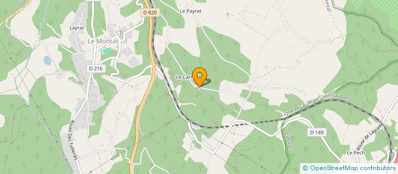 localisation de l'entreprise SCI LES FLOTS BLEUS  LE MONTAT