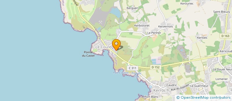 localisation de l'entreprise SCI LES FLOTS BLEUS à PLOEMEUR