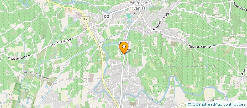 localisation de l'entreprise SCI LES FONDS  AUBIGNAN