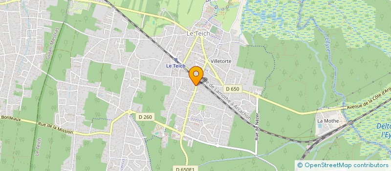 localisation de l'entreprise SCI LES FONDS BLANCS  LE TEICH