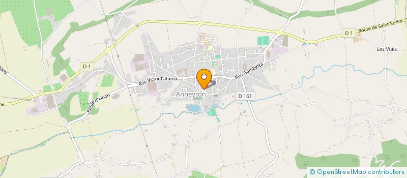 localisation de l'entreprise SCI LES FONDS DE VEUZE  ANNEYRON