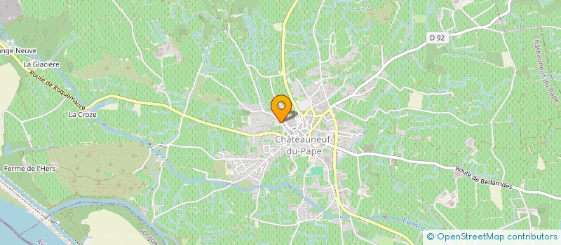 localisation de l'entreprise SCI LES FONPEROTS  CHATEAUNEUF-DU-PAPE