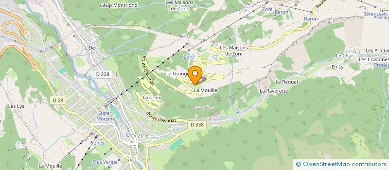 localisation de l'entreprise SCI LES FONTAINES 10 ET 11  MORZINE