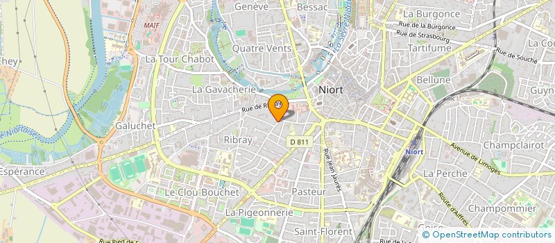 localisation de l'entreprise SCI LES FONTAINES  NIORT