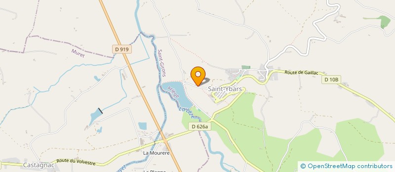 localisation de l'entreprise SCI LES FONTAINES à SAINT-YBARS