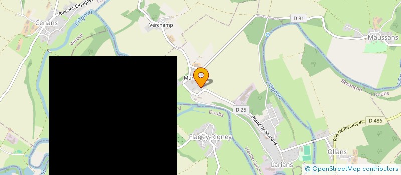 localisation de l'entreprise SCI LES FONTAINES  LARIANS-ET-MUNANS